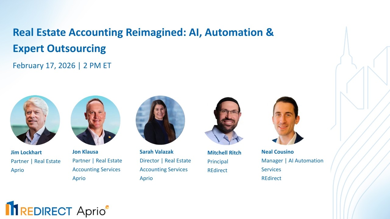 Real Estate Accounting Reimagined: AI, Automation & Expert Outsourcing