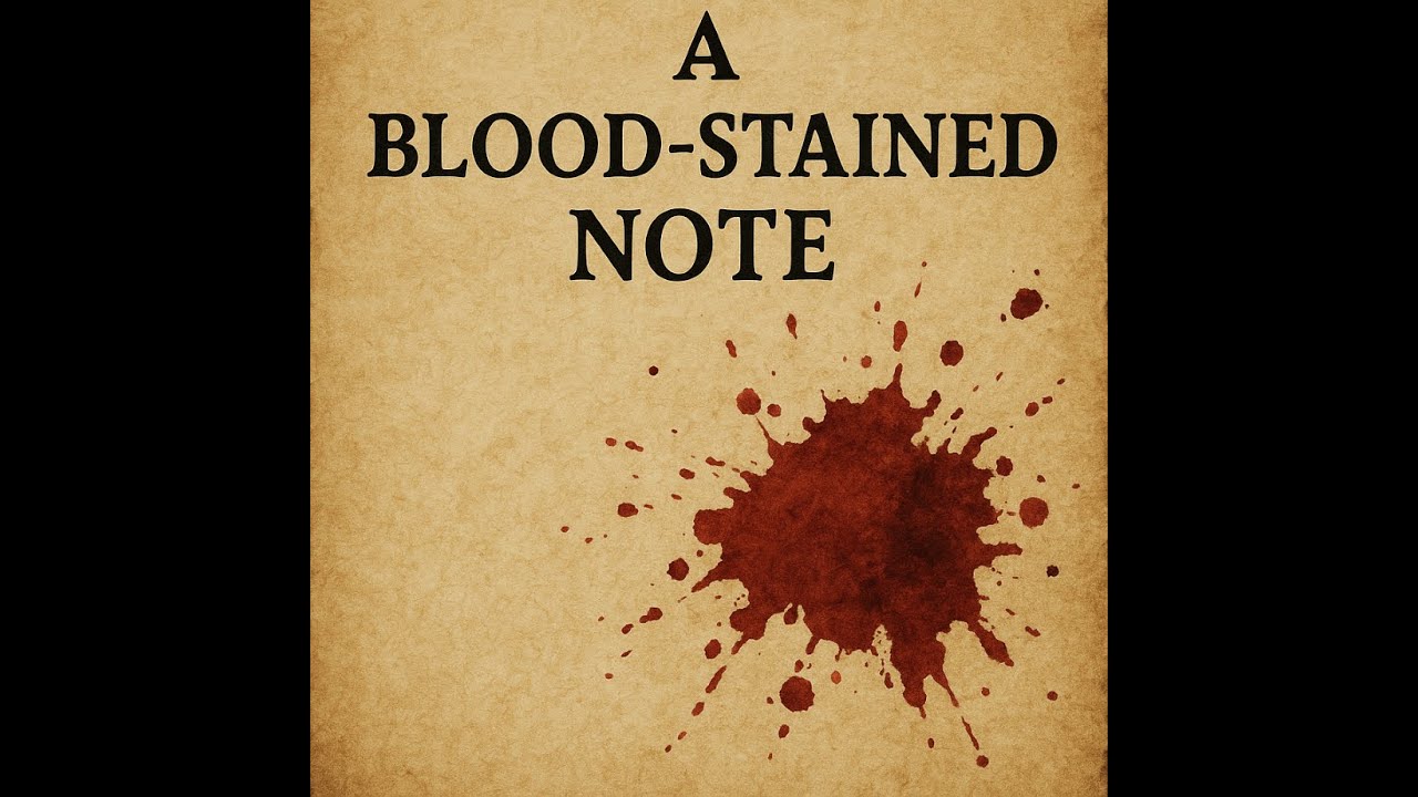 A blood Stained Note