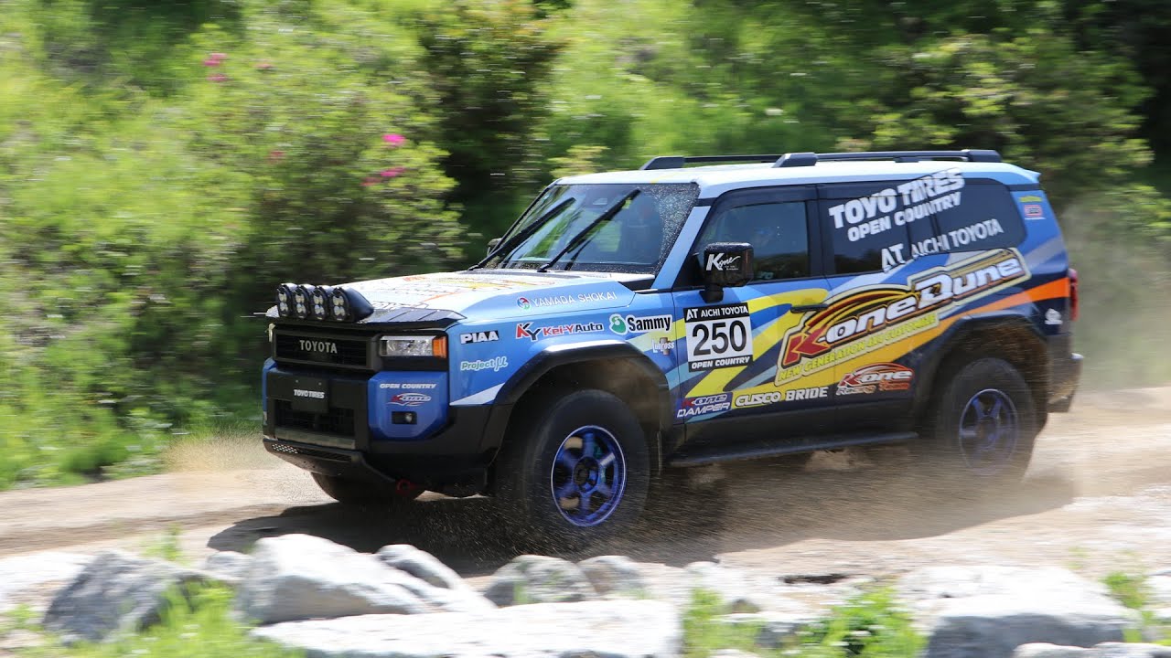 【K-one Racing with TOYO TIRES】「ランクル250ラリーバージョン」デモ走行＠さなげアドベンチャーフィールド