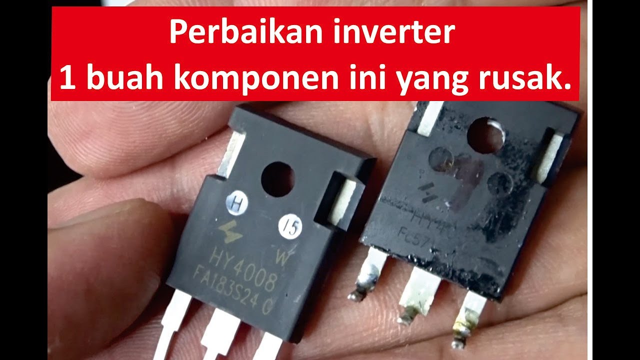 inverter on grid 1000W rusak !!! Mengganti komponen yang rusak dan uji coba