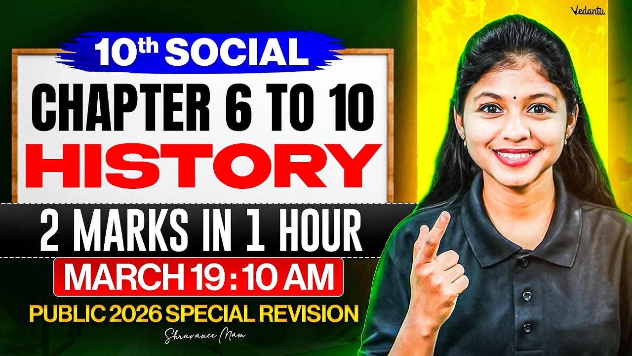 10th Social | Chapter 6 to 10 Special Revision 2 Marks in 1 Hour | Shravanee Ma'am