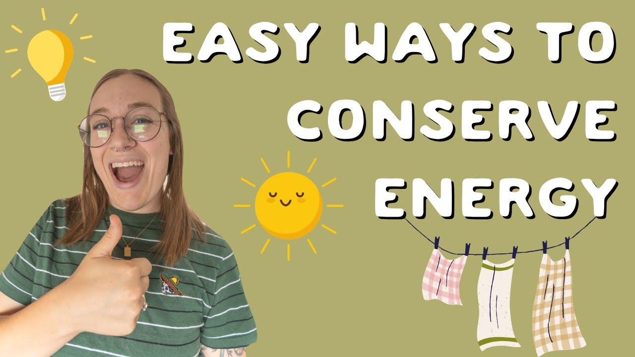 Conserve energy to save money AND save the planet