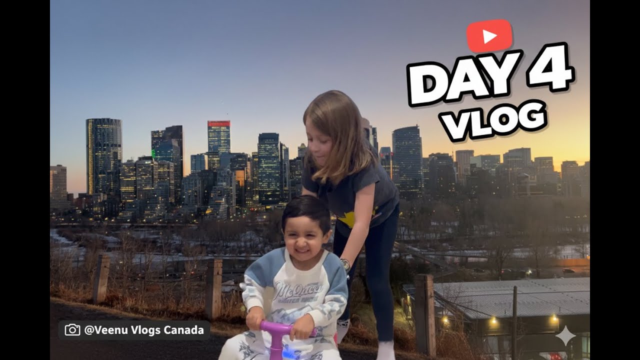 DAILY VLOG | Day 004 | Family Party, Cousins Fun & Calgary Skyline | 15 Day Daily Vlogging Challenge