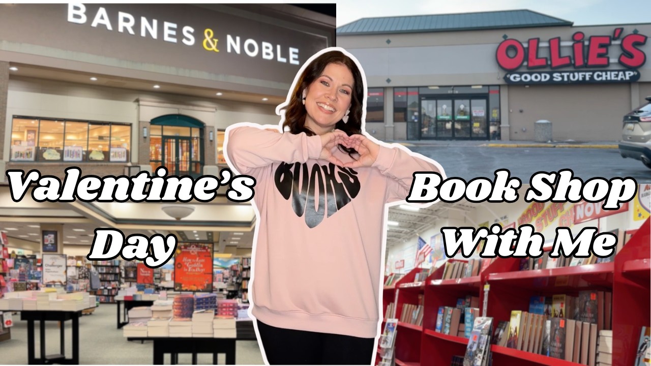 Покупка книг ко Дню святого Валентина 💖 Покупайте со мной в Ollie's и Barnes & Noble 🛍️ Посмотрит...