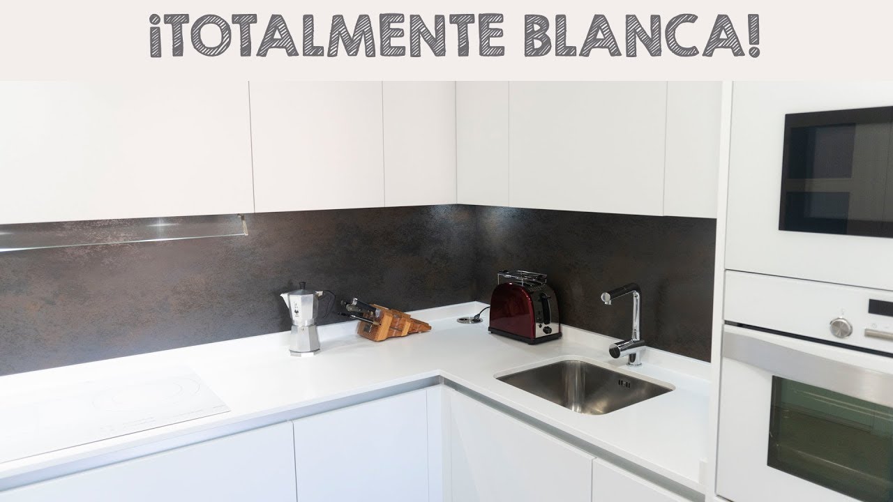 ESPECTACULAR COCINA BLANCA EN FORMA DE L