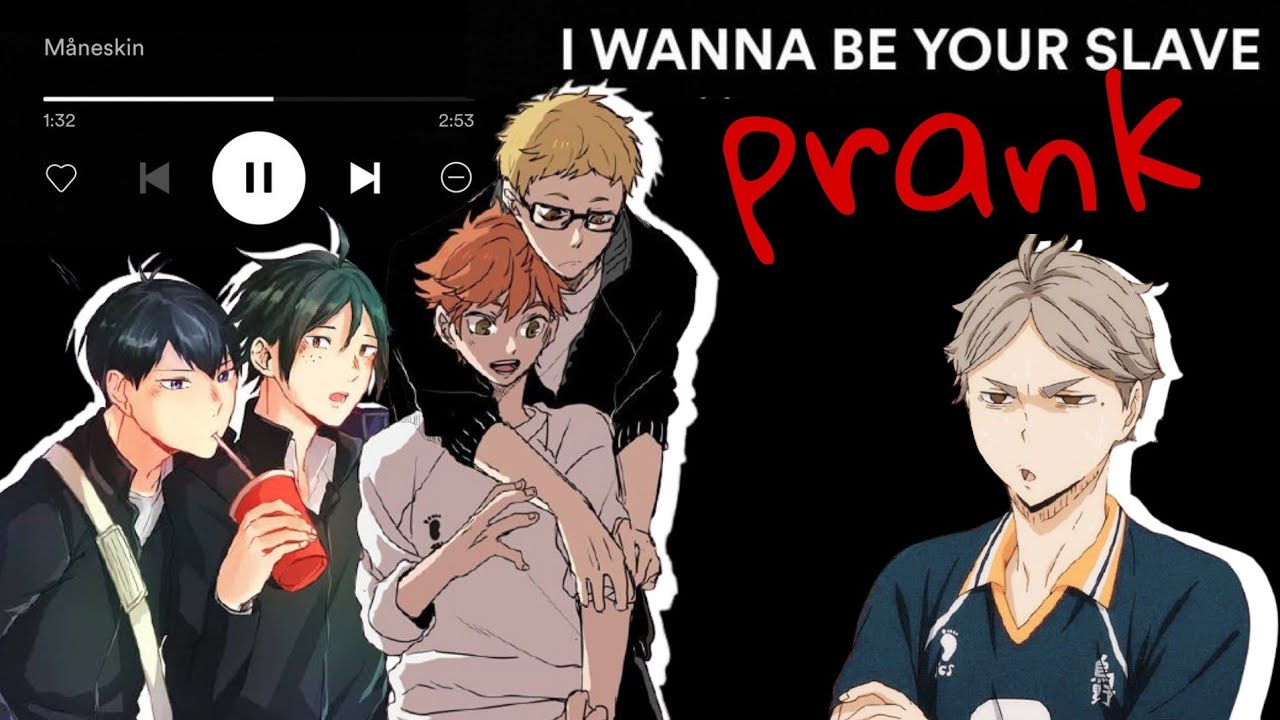 Haikyuu! Text || I Wanna Be Your Slave || TsukiHina & YamaYama