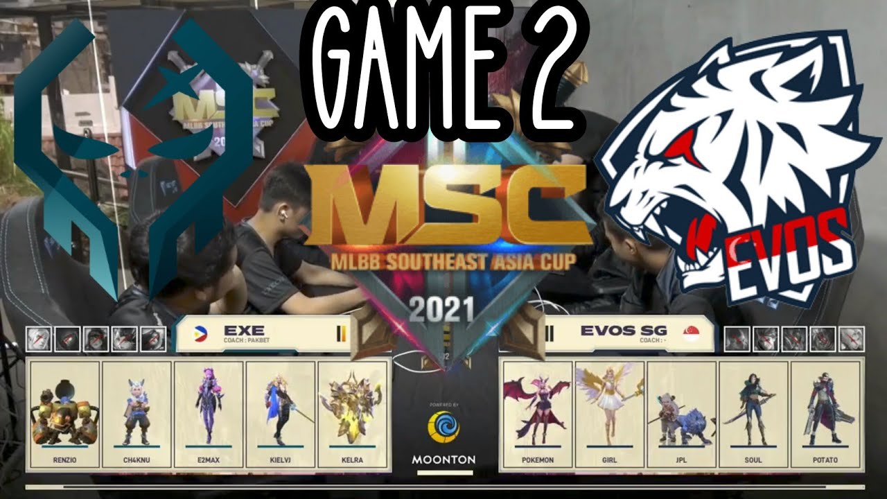 Execration Vs Evos SG Game 2 | MSC 2021 | English Broadcast