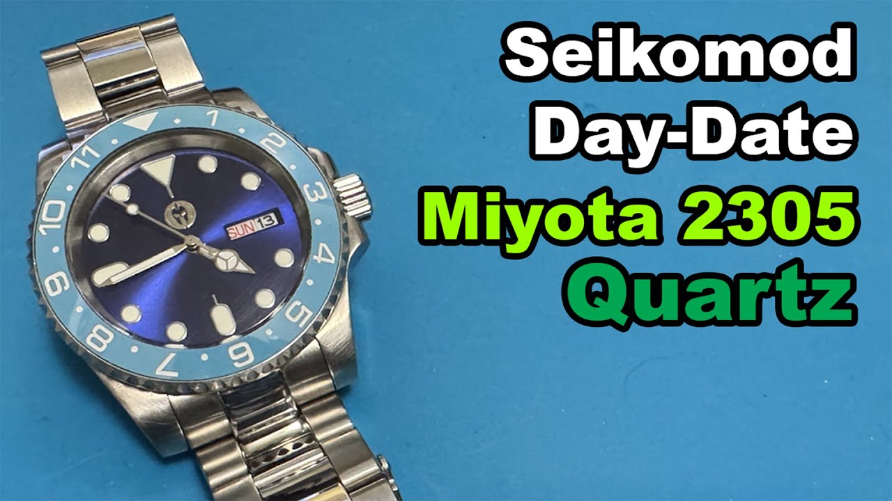 Miyota 2305 Submariner Quartz Watch Build seikomod