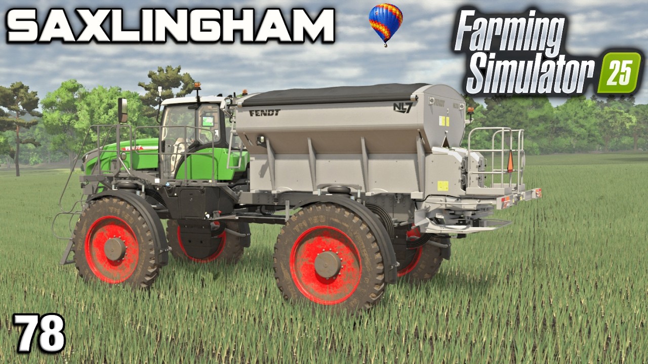 SOYBEAN SELLING AND SPRING FIELD SPRAYING WORK Saxlingham FS25 Ep 78