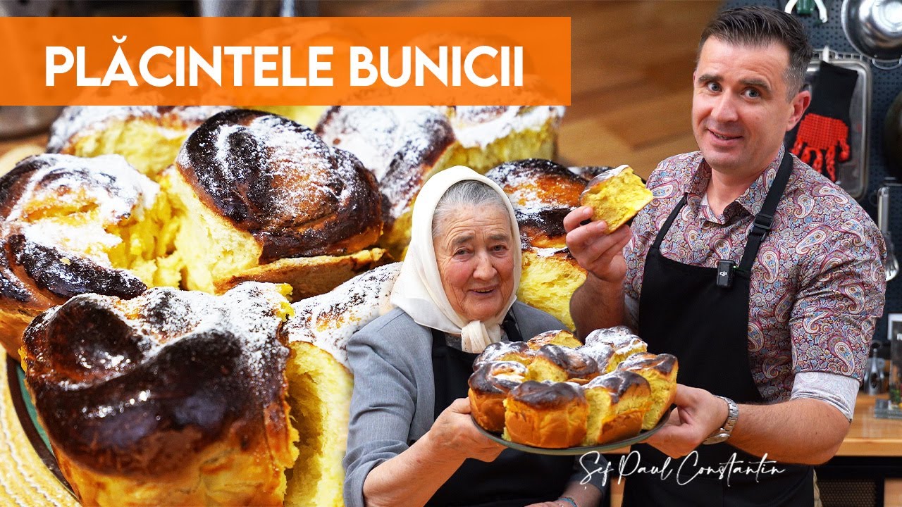 💛 Bunica Tinca mă învață să fac rețeta ei de Plăcinte cu brânză 🥟 Șef Paul Constantin