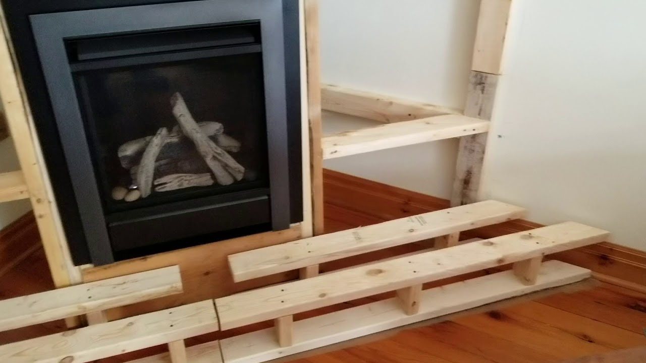 Framing gas fire place corner unit DIY