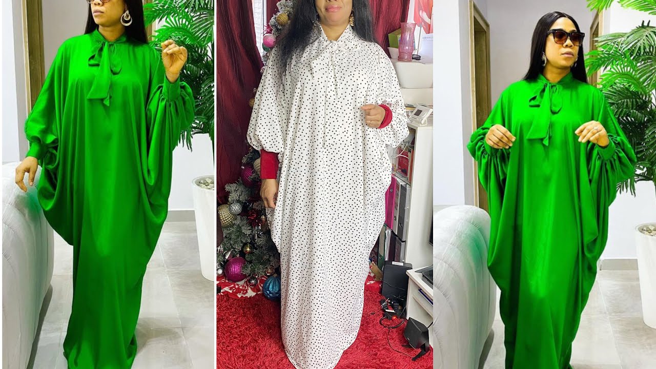 How To Make A Trending Drape Cowl Kaftan Dress /Cutting And Stitching