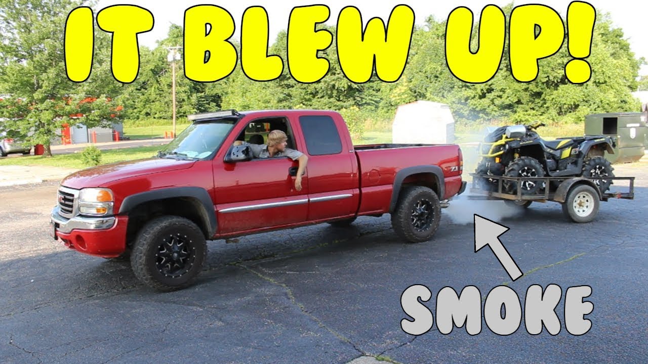 HIS GMC BLEW UP!!!