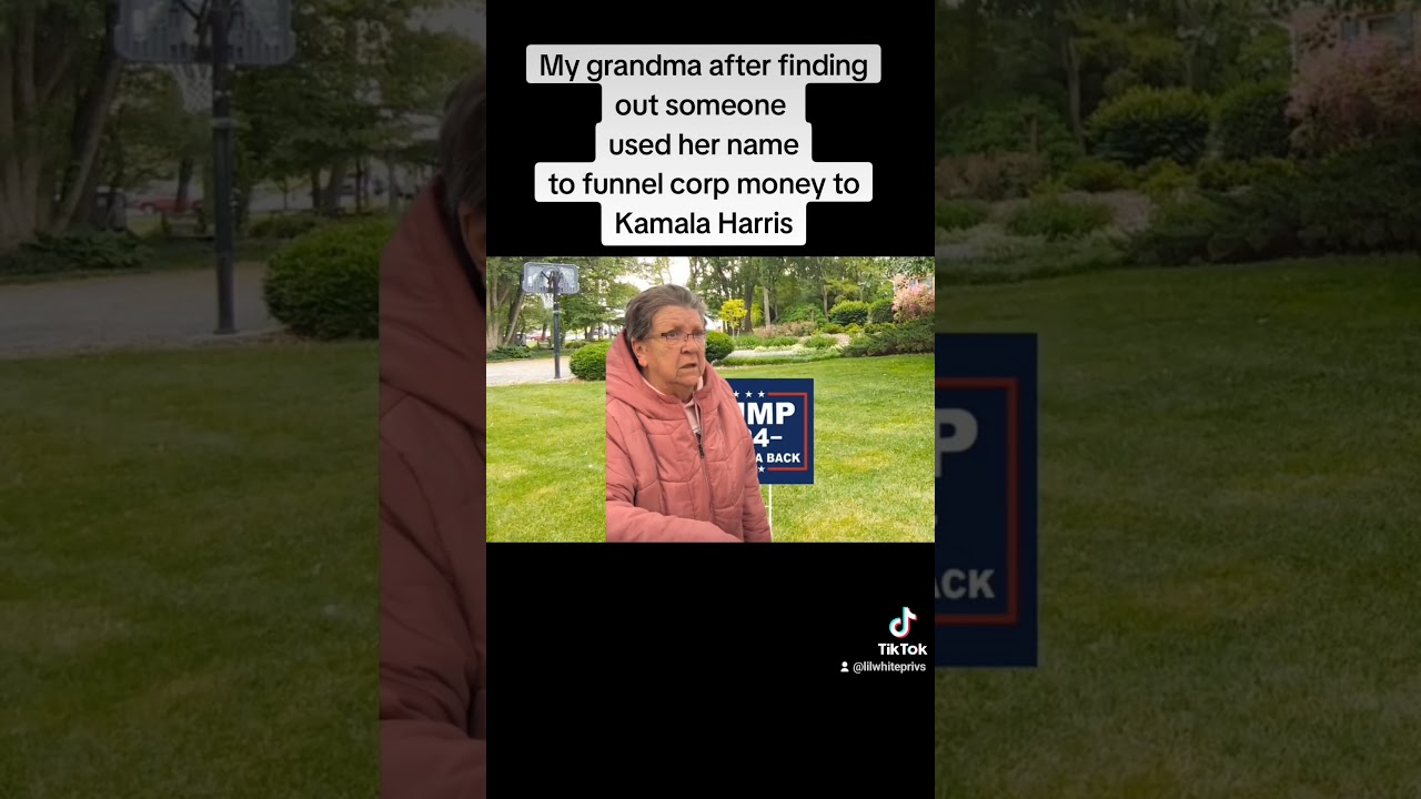 Grandma tripping over Kamala