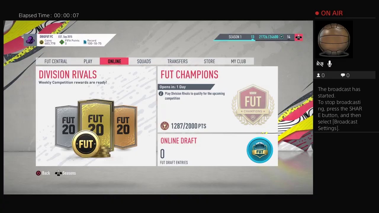 FIFA 20 DIVISION RIVALS REWARDS!!!!!
