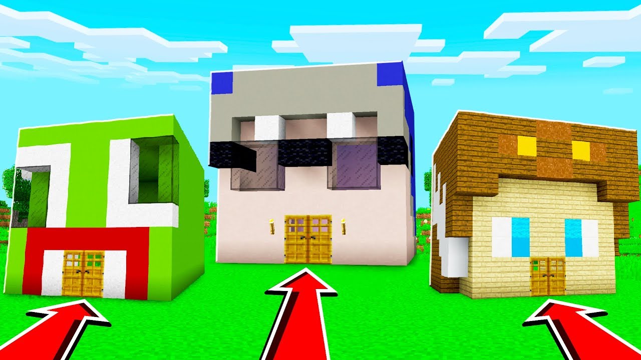 UNSPEAKABLE HOUSE vs SHARK HOUSE in Minecraft!