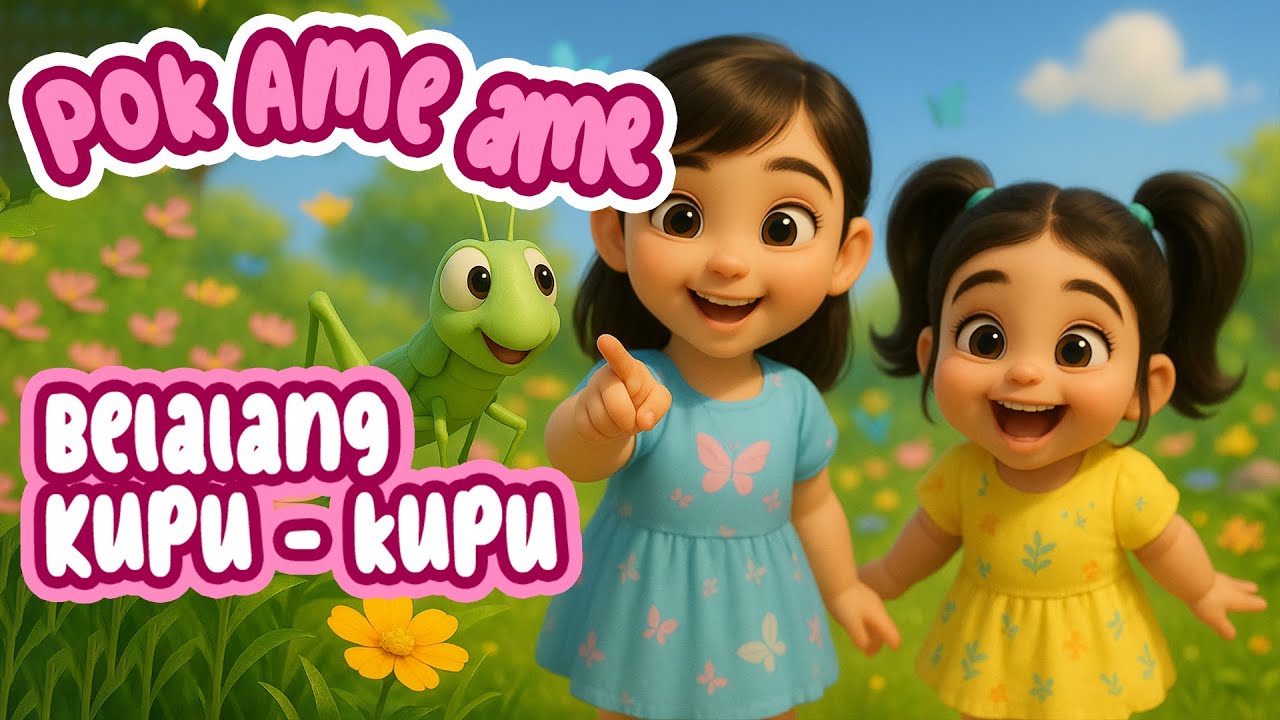 Pok Ame Ame Versi Ela & Biba 🪀 | Lagu Anak Indonesia 3D Ceria & Riang Gembira
