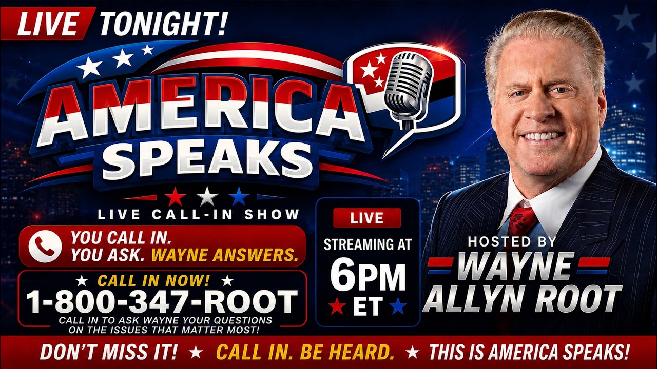 🔴 LIVE TAPING: America Speaks with Wayne Allyn Root | Call In & Join the Show LIVE | 6PM ET