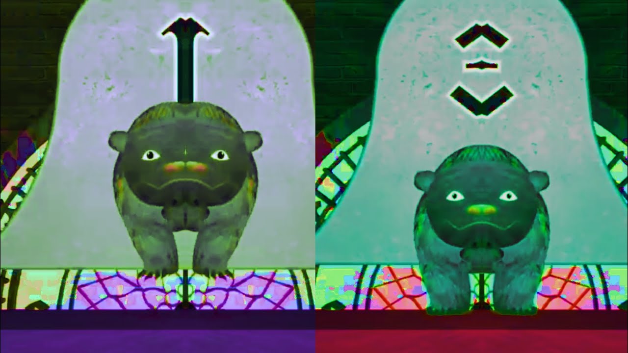 Hickory dickory dock the bear in the clock reverse mix effects colors 