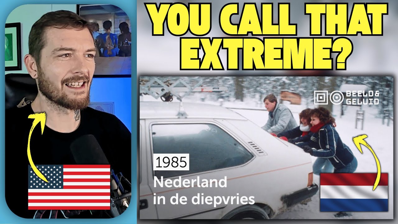 American Reacts to The Extreme Dutch Winter of 1985  The Netherlands