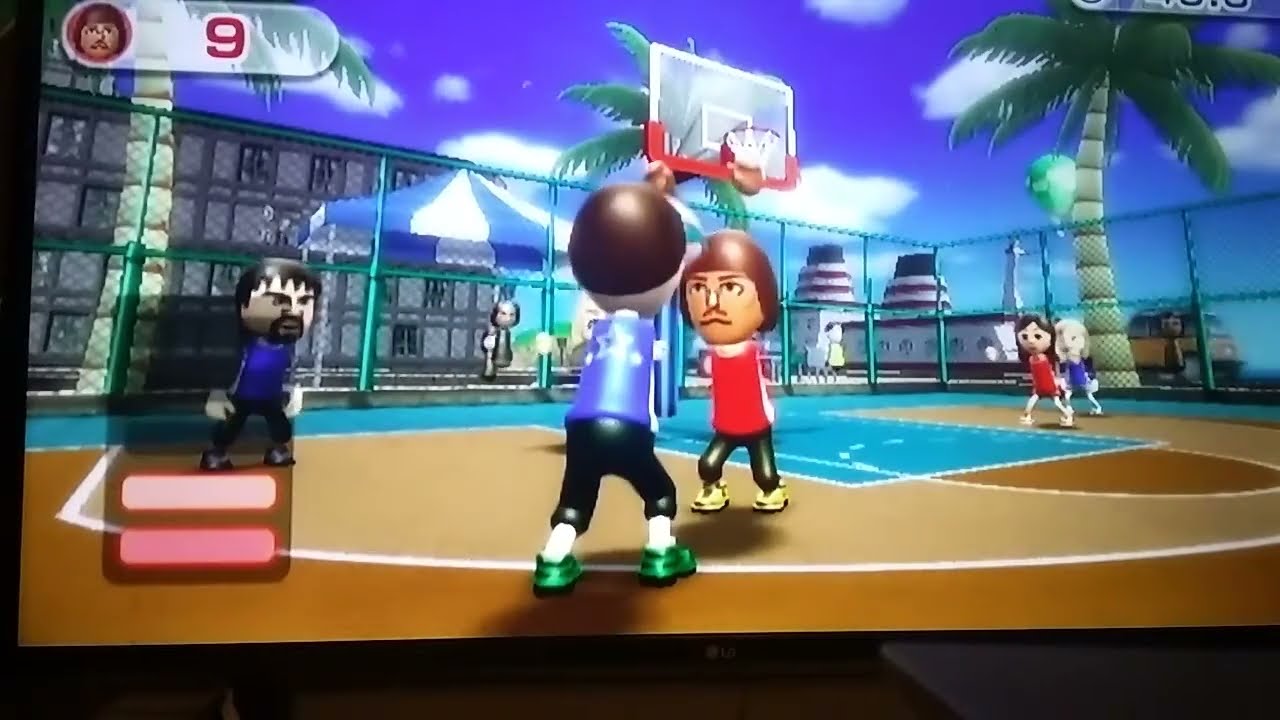 Wii Sports Resort Basketball vs. Mike