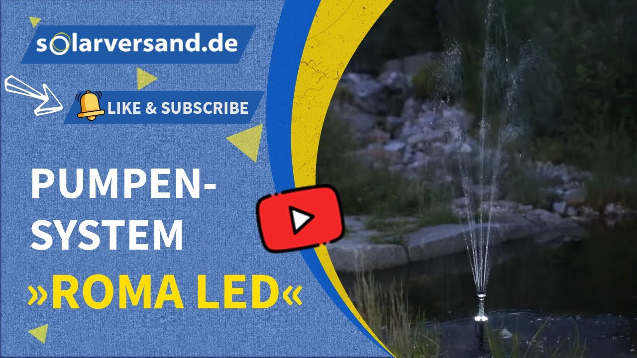 Solar Pumpensystem Roma 50/1300 mit LED