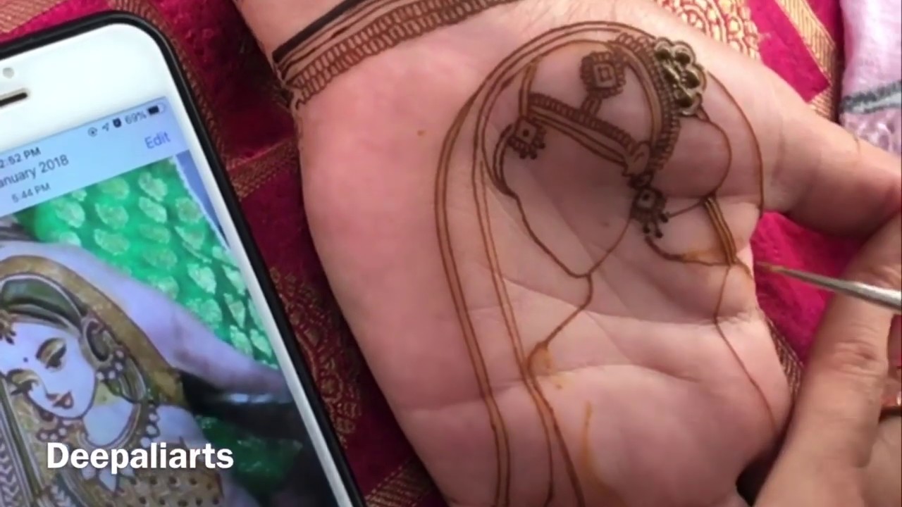 How To Draw Bridal Face Henna Mehndi Design || Henna Artist - Arti Pastagia ||