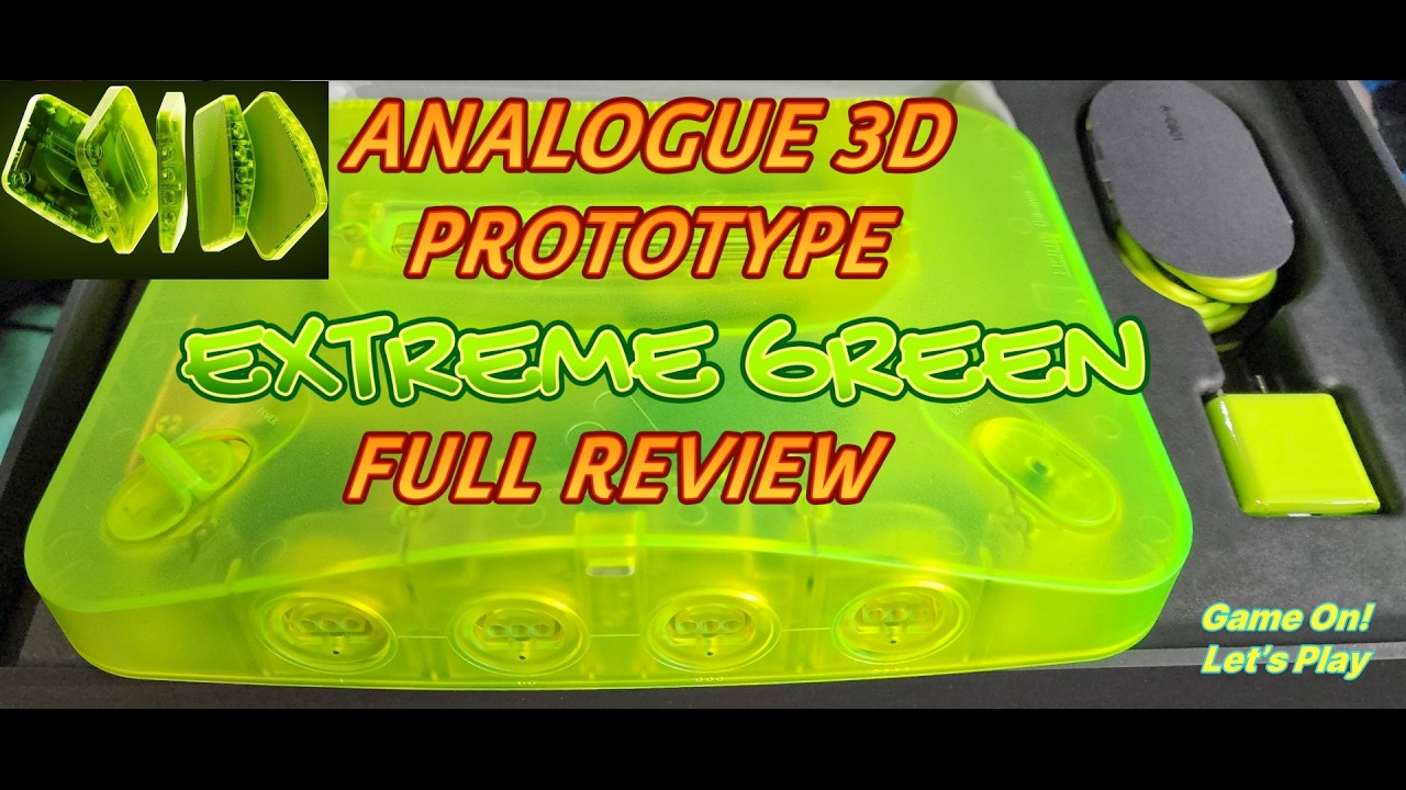 Analogue 3D Prototype Extreme Green Edition, full unboxing. 😮😍🕹️🕹️❤️