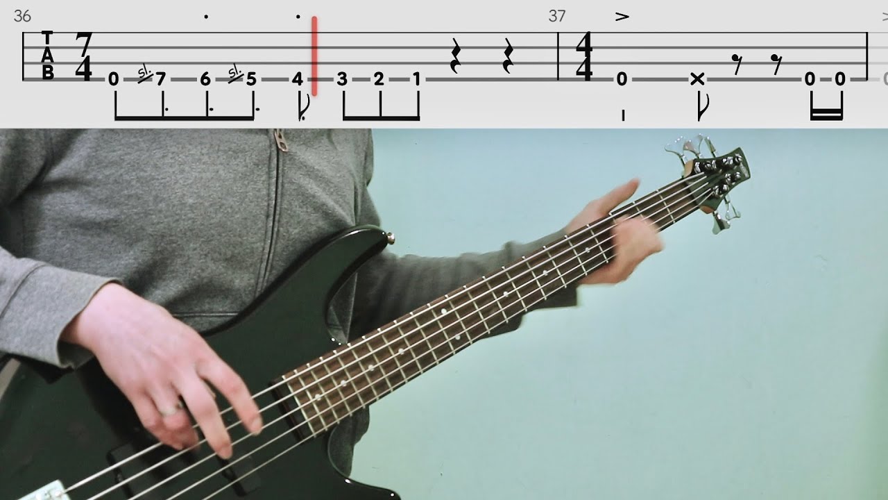 Pantera - Primal Concrete Sledge (bass cover + tabs)