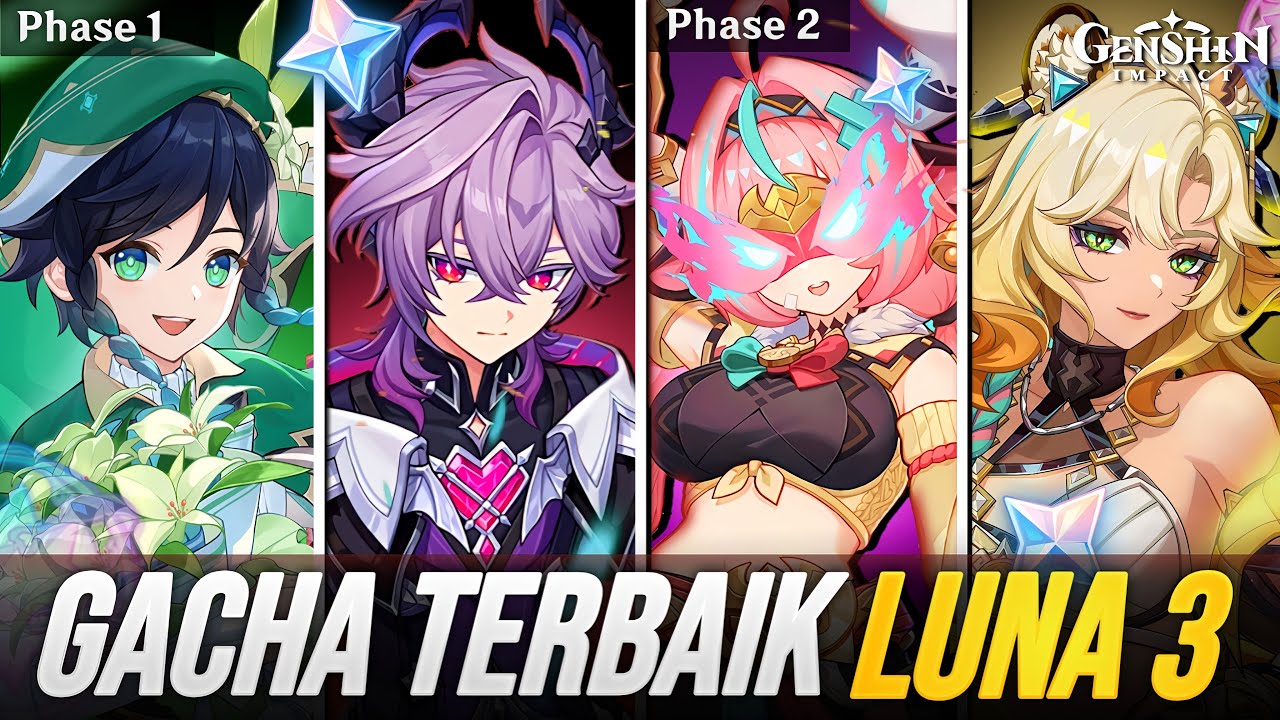 Banner Luna 3 BAGUS Semua🥲 | Bahas Early Access Durin, Venti, Xilonen, Varesa! Update Build & Combo