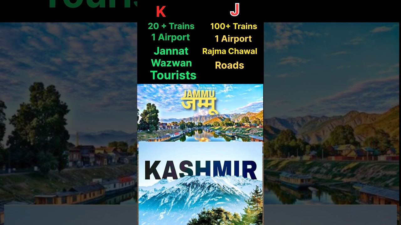 ⚔️ Jammu vs Kashmir 🏔️ | #facts #jk #viral #shorts