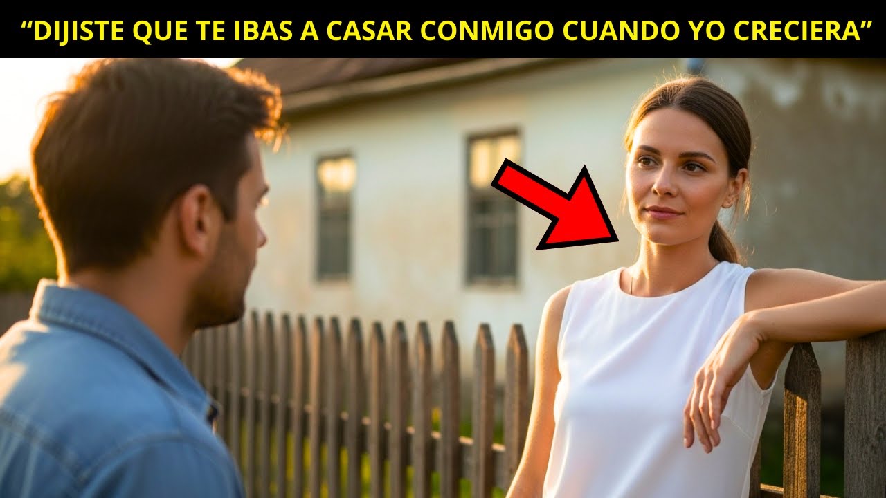 Dijiste que te casarías conmigo cuando creciera… y yo respondí: por suerte, crecí