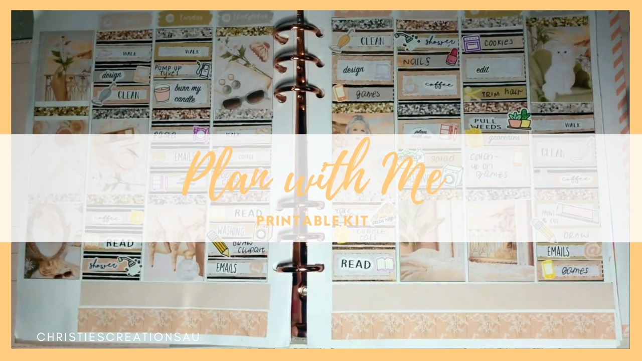 Plan With Me: PRINTABLE KIT   | Christie's Creations Au
