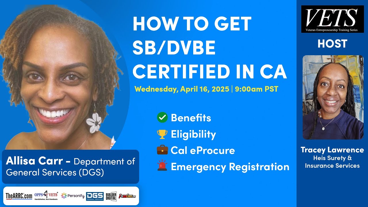 Как получить сертификат SB/DVBE в Калифорнии
