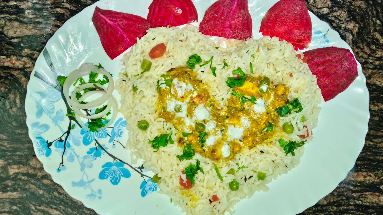 Maater panner with veg pulao 🤤🤩 Easy to made 