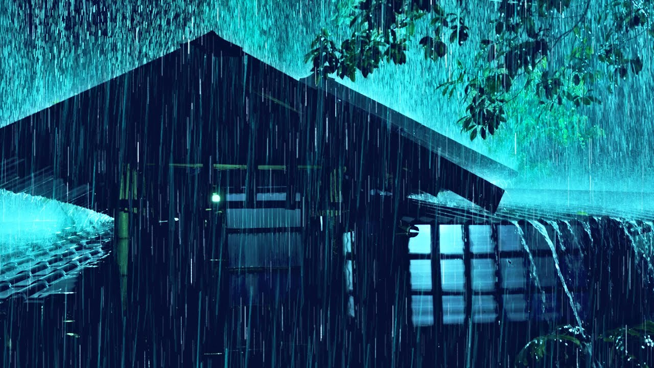 Всю Ночь Напролет Под Звуки Дождя И Грома На Старой Жестяной Крыше 🌧️ Мгновенный Глубокий Сон