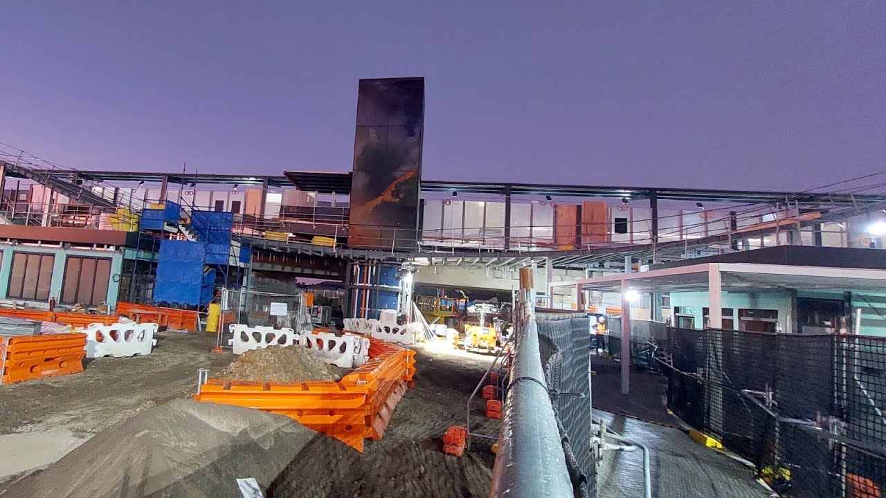 Trains at the brand new Deer Park station on the Geelong and Ballarat lines (V/Line) services