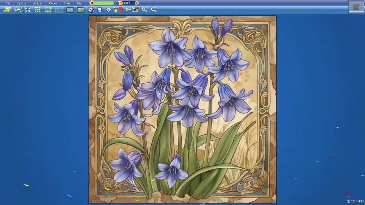 Ornate Bluebells in 15min43s