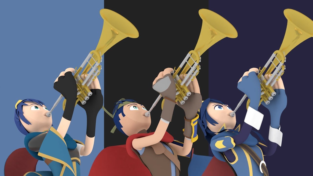 the gang when the Fire Emblem Theme starts playing 🎺
