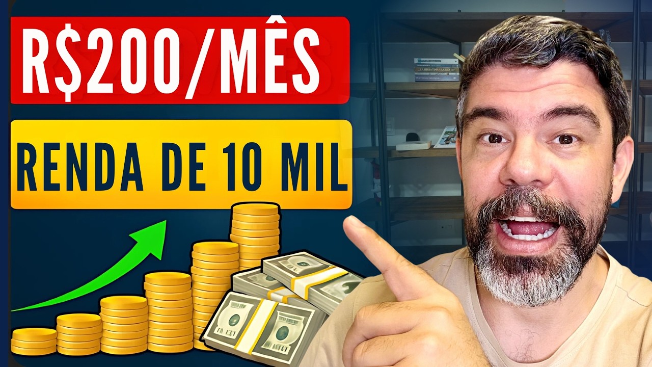 Como Transformar R$200 por Mês em RENDA DE 10 MIL (simulação real)