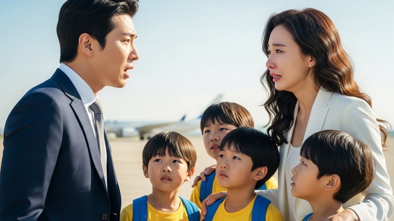 공항에서 우연히 만난 전 부인과 네 아이… 억만장자는 그 얼굴을 보고 얼어붙었다