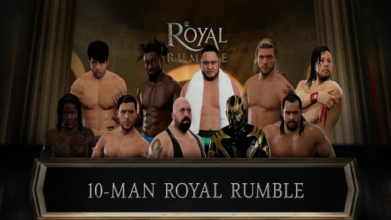 WWE 2K17 - 10-Man Royal Rumble [1080p]