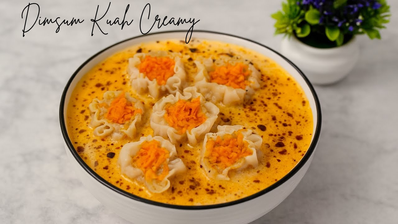 Bongkar Rahasia Kuah Creamy Dimsum Viral | Cuma Pakai Bahan Ini⁉️