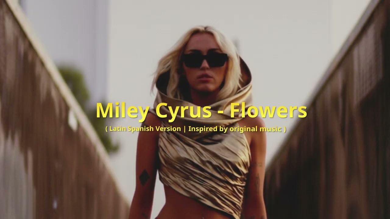 Flowers - Miley Cyrus (Disco Funk Cover) [AI Spanish Version]