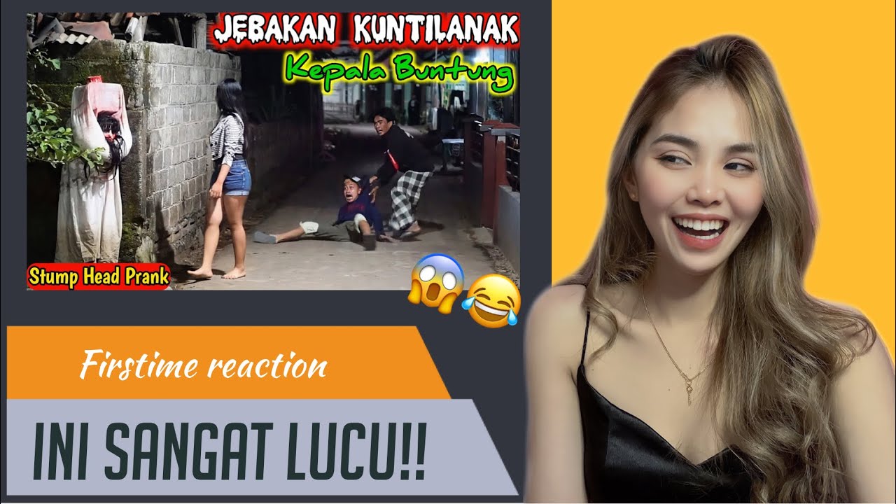 FIRST TIME REAKSI- Stump Head Prank |Jebakan Kuntilanak Kepala Buntung
