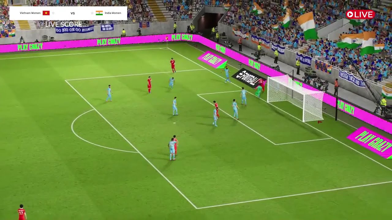 🔴TRỰC TIẾP Nữ Việt Nam VS nữ Ấn Độ || GIẢI VÔ ĐỊCH BÓNG ĐÁ NỮ CHÂU Á 2026 -Simulation Efootball