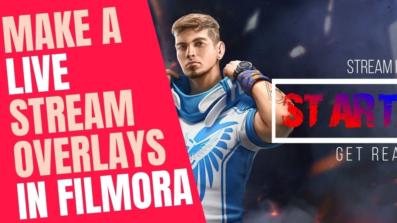 How to make a youtube live streaming starting overlays  in filmora and setup OBS Studio