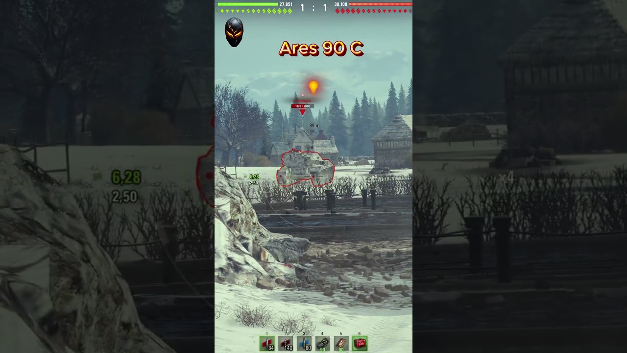 Ares 90 C Destroys Minotauro World of Tanks #short #shorts