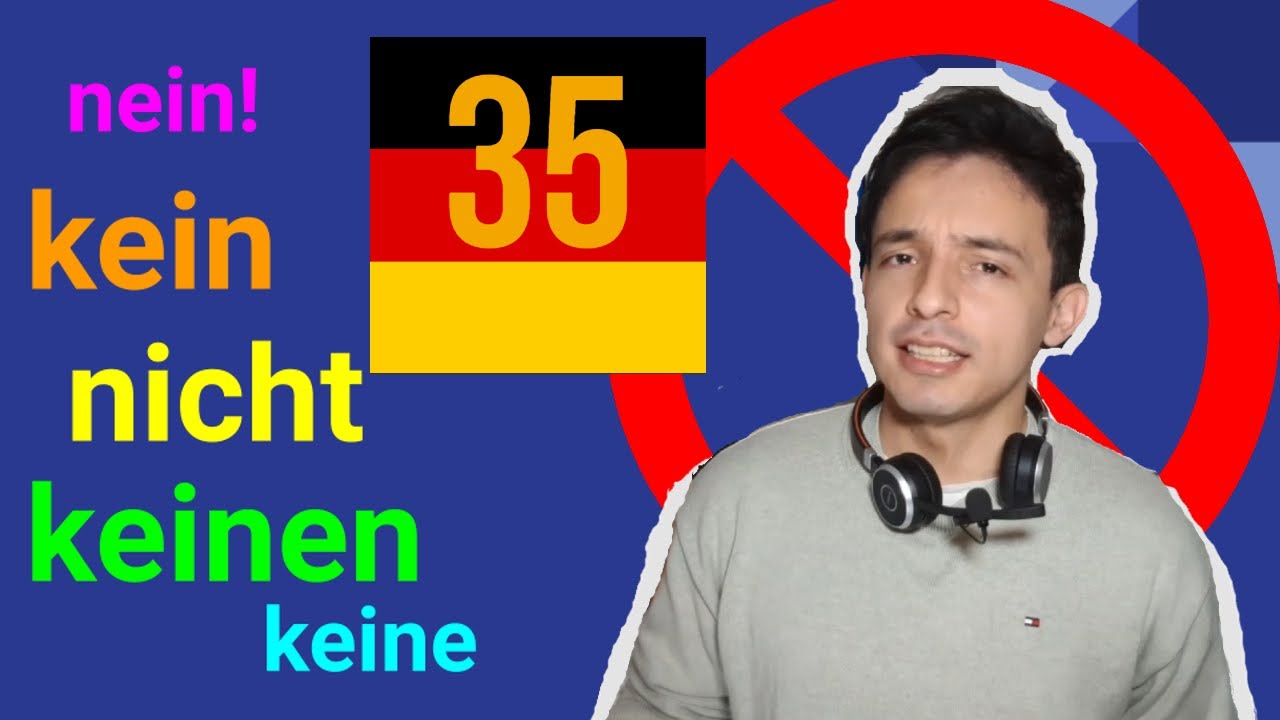 ¡Aprende a NEGAR en alemán FÁCIL Y RÁPIDO! - La NEGACIÓN - Aprender Alemán (Lección 35)