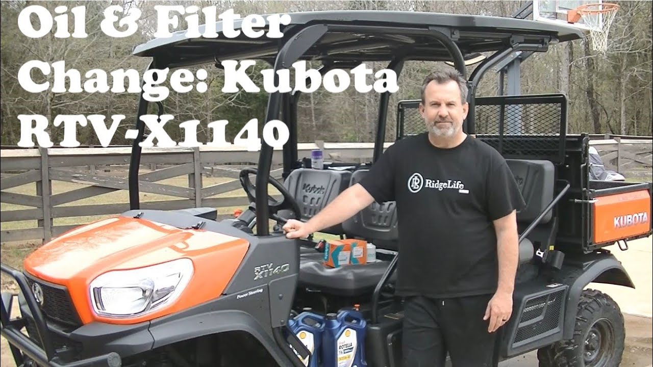 HOW TO Change the Oil and Filters on the Kubota RTV-X1140